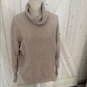 Cozy Tan Turtleneck Sweater